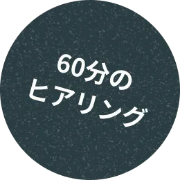 60分のヒアリング